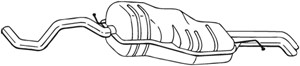 Takaäänenvaimentaja, SEAT TOLEDO II, SKODA OCTAVIA II, OCTAVIA Combi II, VW BORA, BORA Variant, GOLF Variant IV, 1J5253609BB, 1J5253609J