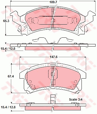 Jarrupalasarja, levyjarru TRW GDB4002