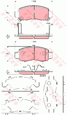 Jarrupalasarja, levyjarru TRW GDB3376