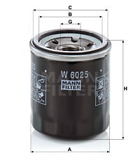 Öljynsuodatin MANN-FILTER W 6025