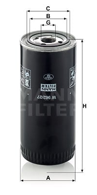 Öljynsuodatin MANN-FILTER W 962/27