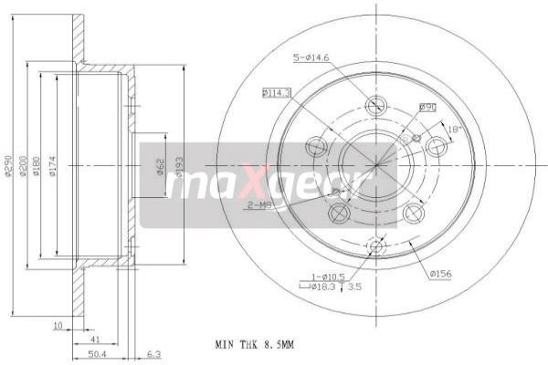 Jarrulevy MAXGEAR 19-2453