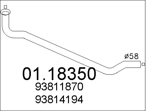 Pakoputki MTS 01.18350