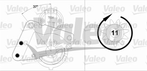 Käynnistin, CITROËN,DS,OPEL,PEUGEOT,SUZUKI,TOYOTA,VAUXHALL, 28100YV020, 28100-YV020, 3647959, 5802AA, 5802-AA, 5802EG, 5802-EG, 5802Z8,