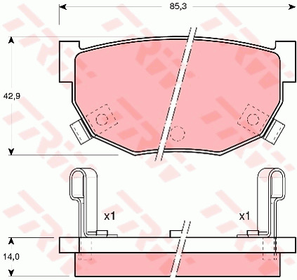 Jarrupalasarja, levyjarru TRW GDB368