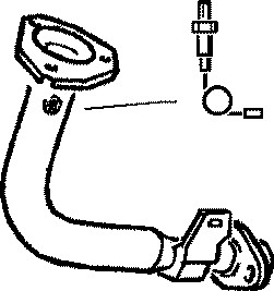 Pakoputki, Edessä, PEUGEOT 206 Halvkombi, 1705-Z6