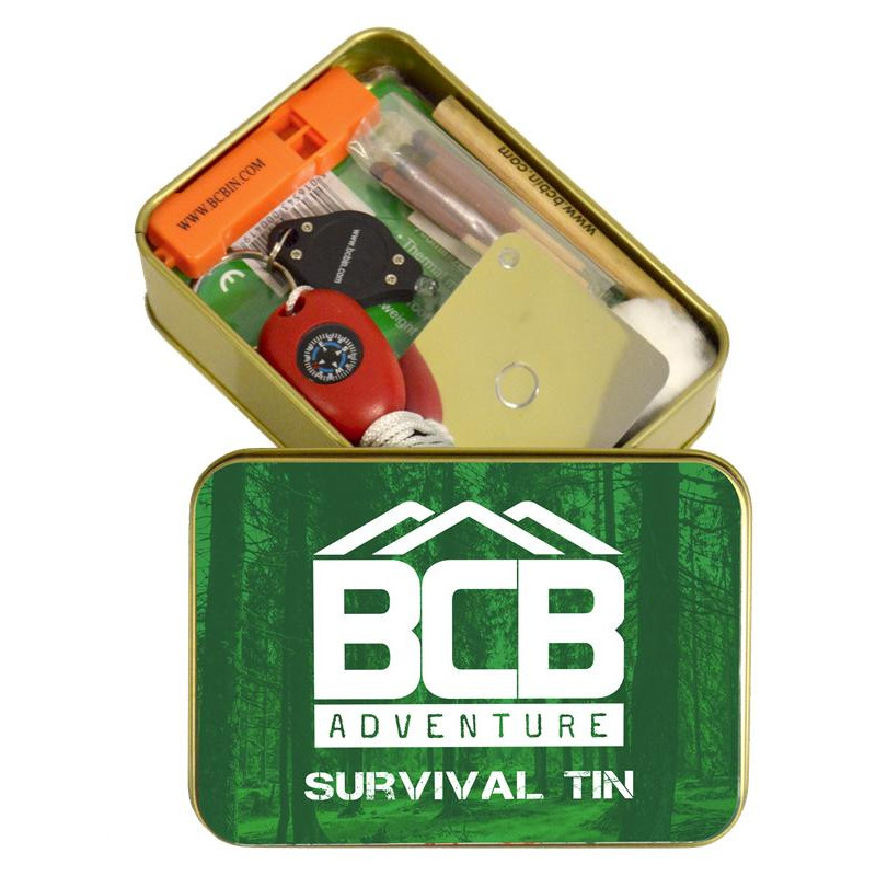 BCB Adventure selviytymispakkaus metallirasiassa