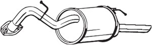 Takaäänenvaimentaja, TOYOTA YARIS, 174300Q050