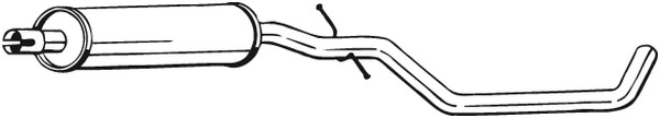 Keskipönttö BOSAL 281-735
