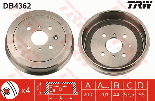 Jarrurumpu TRW DB4362