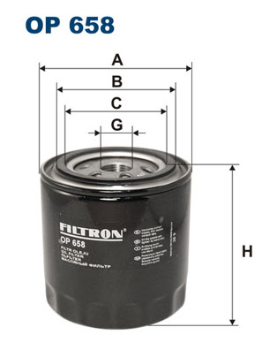 Öljynsuodatin FILTRON OP 658