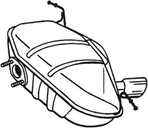 Takaäänenvaimentaja, BMW 1 [E87], 18107528586, 18107528813