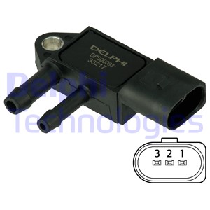 Sensori, pakokaasupaine DELPHI DPS00003