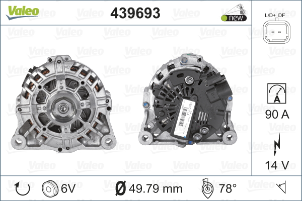Laturi VALEO 439693