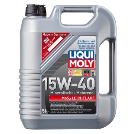Moottoriöljy LIQUI MOLY MOS2 LOW-FRICTION 15W40 5L