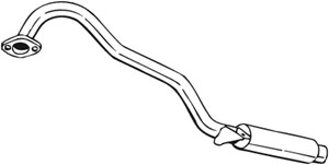 Takaäänenvaimentaja, FORD MAVERICK, MAVERICK VAN, NISSAN TERRANO II, 1953182, 1958432, 1960317, 200500F000, 200500F050, 200507F050