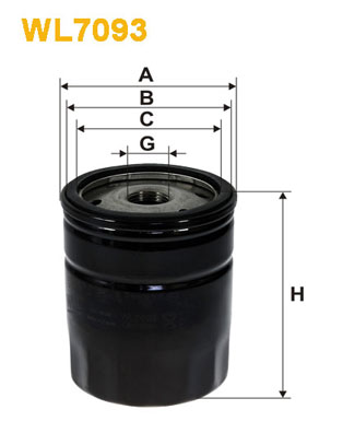 Öljynsuodatin WIX FILTERS WL7093