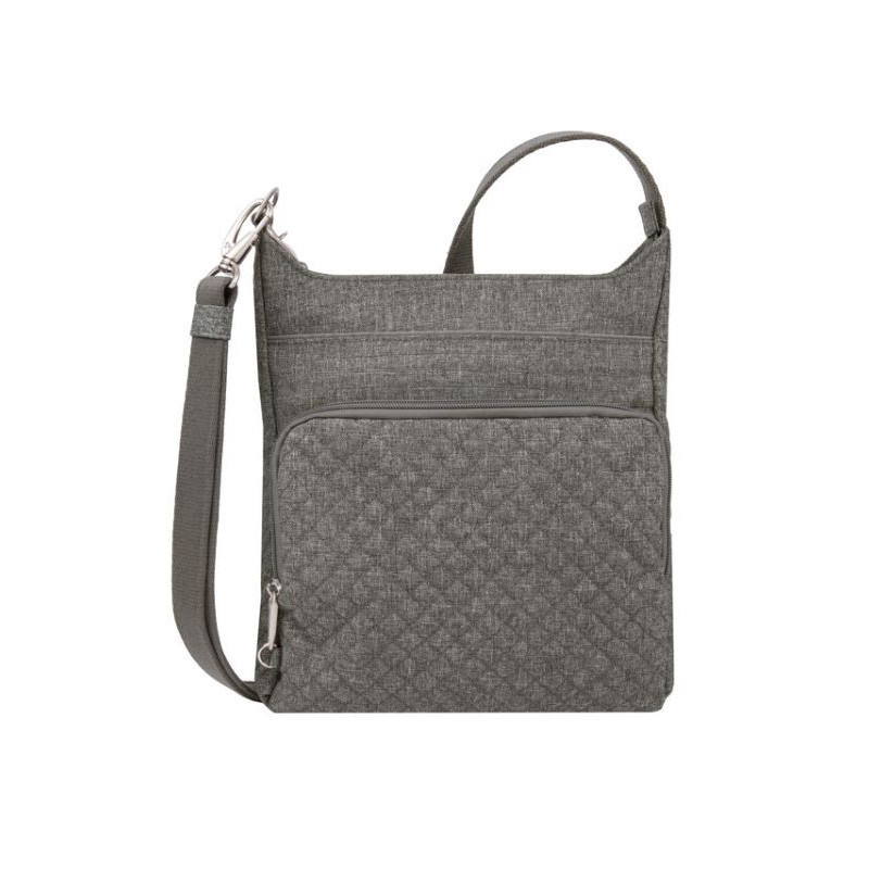 Travelon Anti-Theft Boho N/S turvaolkalaukku, harmaa