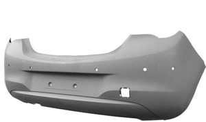 Puskuri, eteen, Takana, OPEL CORSA E, CORSA E Skåp/halvkombi, 13430098, 14 04 691, 14 04 724, 39002832