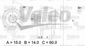 Laturi, AUDI,FORD,SEAT,SKODA,VW, 1110413, 7M5903028, YM2110300AA