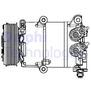 Kompressori, ilmastointilaite DELPHI CS20553