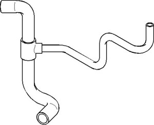 Jäähdyttimen letku, Alla, Poistopuoli, RENAULT, 7700 437 650, 7700 829 988