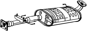 Keskiäänenvaimentaja, OPEL MONTEREY A, VAUXHALL MONTEREY, 5852032, 5852822, 5852918, 97092575, 97130505, 97165838, 97165839