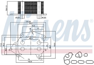 Öljynjäähdytin, moottoriöljy, CITROËN,DS,FIAT,FORD,MAZDA,MINI,MITSUBISHI,PEUGEOT,TOYOTA, 1103L0, 1103L1, 1103P0, 11427805976, 1142780597