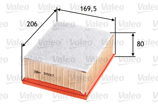 Ilmansuodatin VALEO 585007