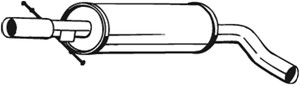 Keskiäänenvaimentaja, AUDI,SEAT,SKODA,VW, 1J0253209B, 1J0253209N, JZW253209