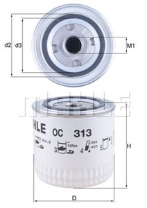 Öljynsuodatin, VOLVO 440, 460, S40 I, V40 Kombi, 30887496, 3473645, 3473645-4