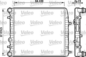 Jäähdytin, moottorinjäähdytys, SEAT,SKODA,VW, 5Z0121253, 6Q0121253AE, 6Q0121253AG, 6Q0121253J, 6QE121253
