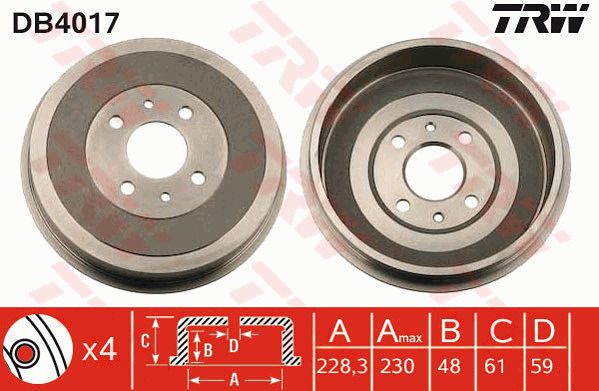 Jarrurumpu TRW DB4017