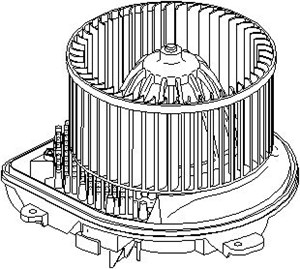Sisätilapuhallin, Vasen, CITROËN,FIAT,PEUGEOT, 6441 E3, 9566944480