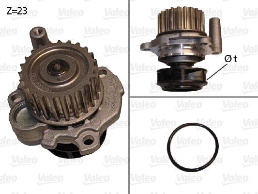 Vesipumppu VALEO 506532