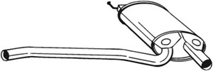 Keskiäänenvaimentaja, AUDI A4 B5, A4 B5 Avant, 8D0253409T