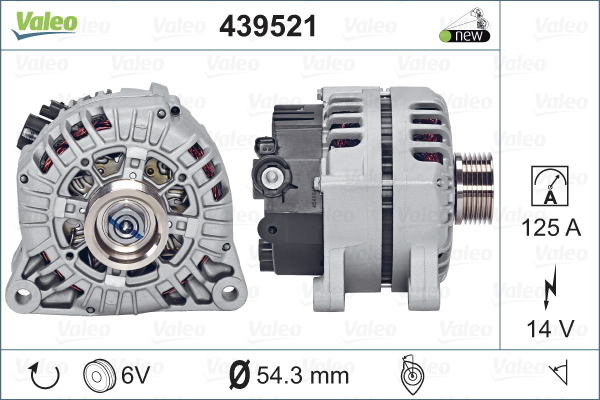 Laturi VALEO 439521