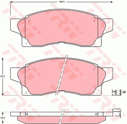 Jarrupalasarja, levyjarru TRW GDB877