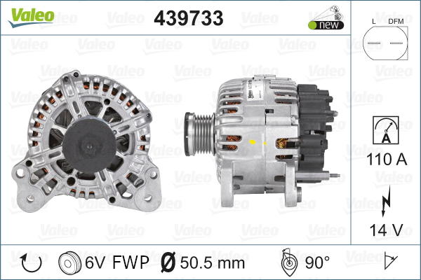 Laturi VALEO 439733