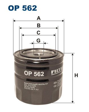 Öljynsuodatin FILTRON OP 562