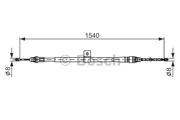 Käsijarruvaijeri BOSCH 1 987 477 992