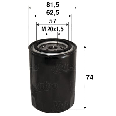 Öljynsuodatin VALEO 586017