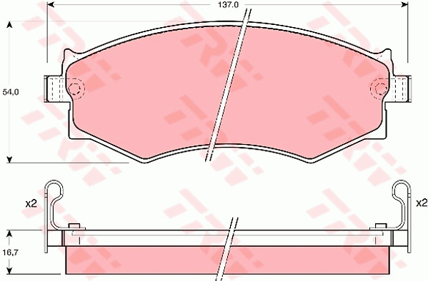 Jarrupalasarja, levyjarru TRW GDB1008