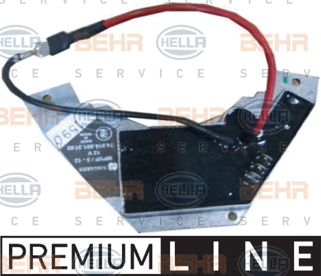 Säädin, lämmityslaitteen puhallin HELLA 5HL 351 321-121