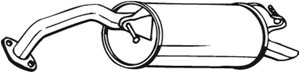 Takaäänenvaimentaja, TOYOTA YARIS, 174300J010, 1743023020