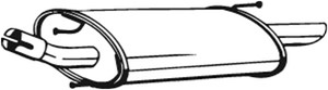 Takaäänenvaimentaja, FORD FIESTA IV, FIESTA Skåp/stor limousine, MAZDA 121 III, 1015799, 1015801, 1054593, 1054731, 1065919, 1076379, 10