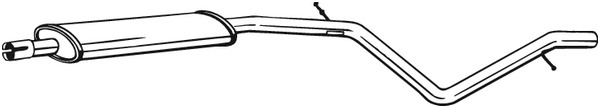 Keskipönttö BOSAL 285-385