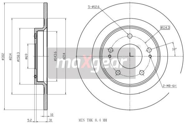Jarrulevy MAXGEAR 19-3242