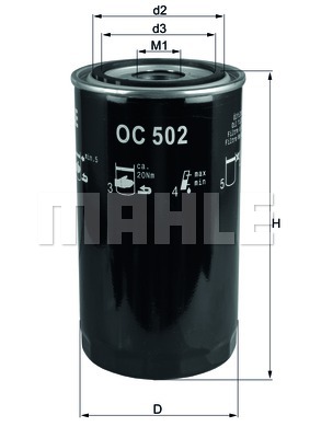 Öljynsuodatin KNECHT OC 502