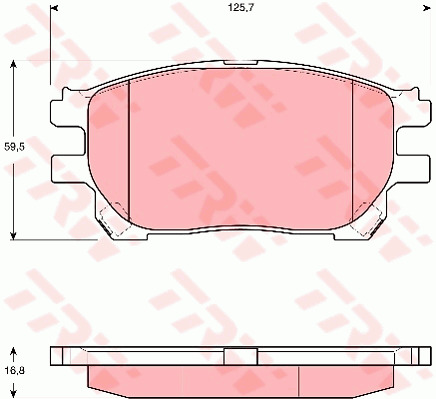 Jarrupalasarja, levyjarru TRW GDB3414
